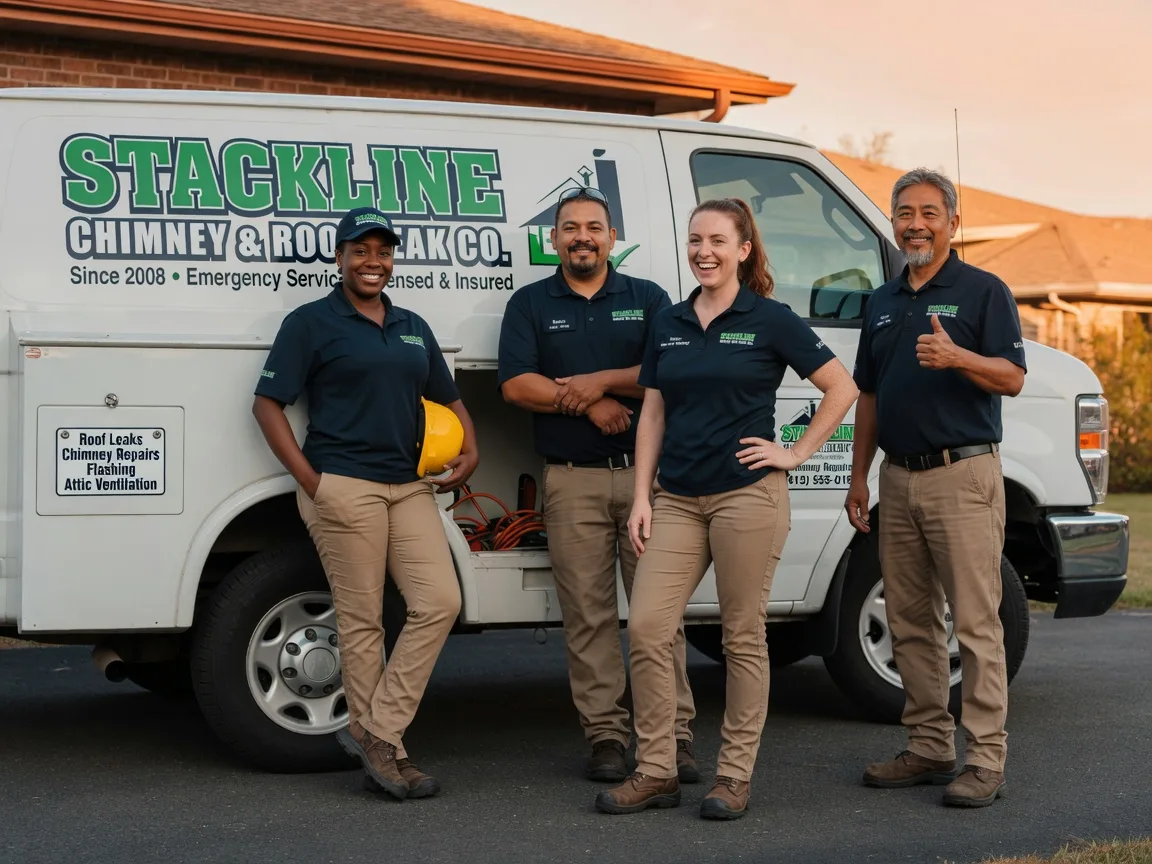 Chimney flashing repair company in Dike, TX